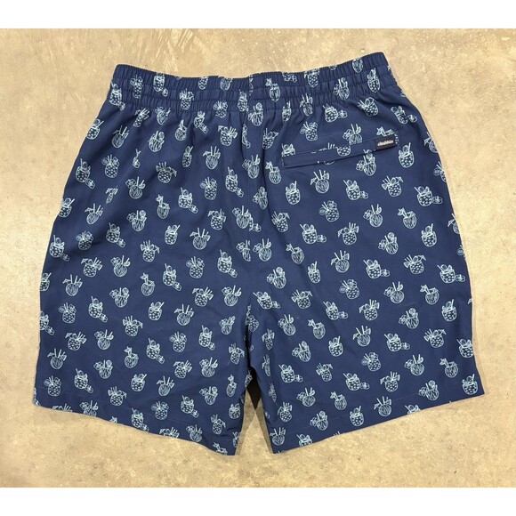 Chubbies The Coladas Quick-Dry 7" Swim Trunks with Boxer-Brief Liner Mens Medium - Picture 2 of 8